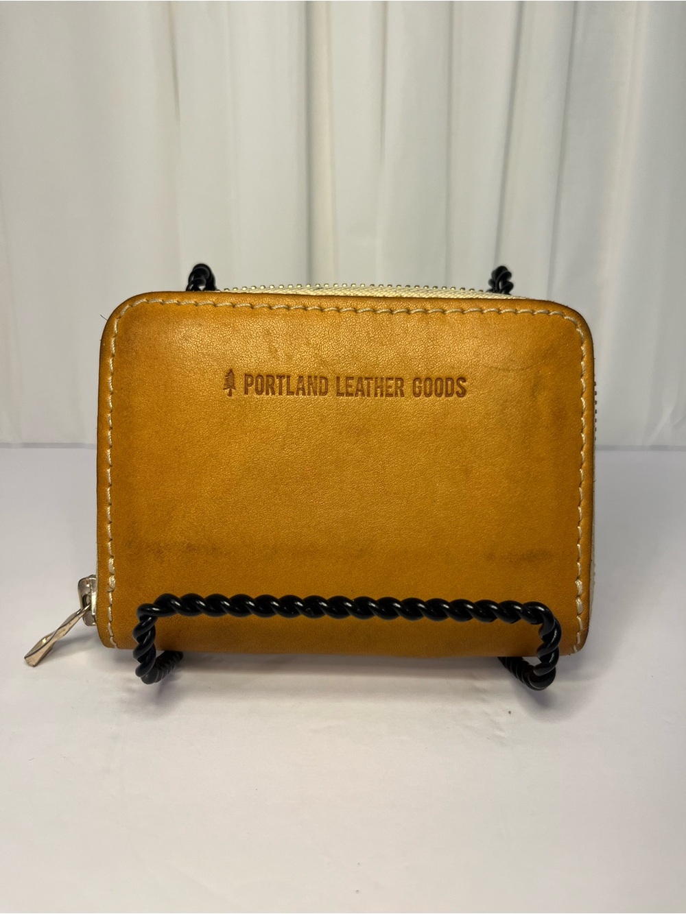 Portland Leather Goods Compact Wallet - Mustard Brown